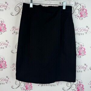 Express skirt pencil style black zip up cinching Classic Black Pencil Skirt